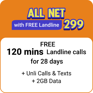 ALLNET w/ FREE Landline 299